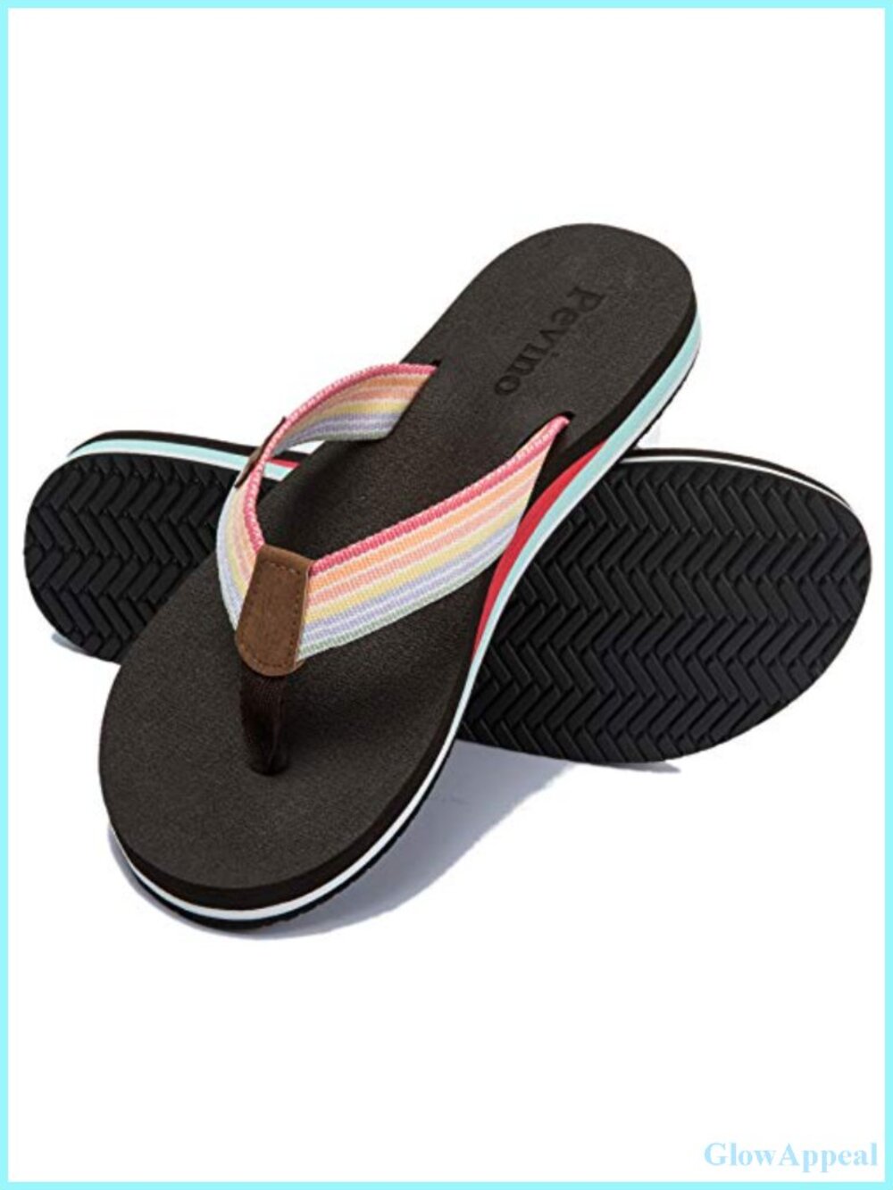 Women's Orthotic Flip Flops with Arch Support Comfortable Yoga Mat Thong Sandals